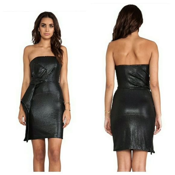 Halston Heritage Dresses & Skirts - Halston Heritage strapless black dress